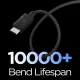 Laidas Spigen Essential EB6015CC USB-C į USB-C 60W 150 cm, juodas