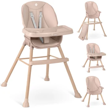 Nukido Tilo Baby High Chair, Pink