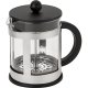 Prancūziškas kavinukas Bodum Kenya, 0,5 l, juodas / sidabrinis
