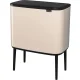 Rūšiavimo šiukšliadėžė Brabantia Bo Touch Bin 11 + 23 L, smėlio spalvos