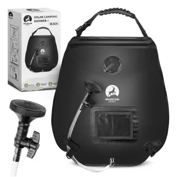 Nesiojamas saules dusas 4Fizjo Mountain Goat 20L, juodas