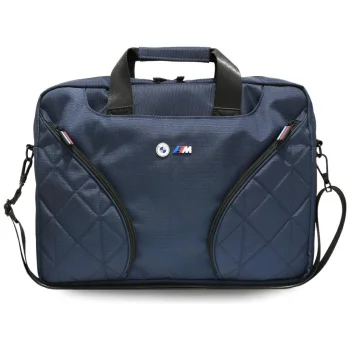BMW Nylon Pockets & Metal Logo 16" nešiojamojo kompiuterio krepšys, tamsiai mėlynas