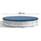 Intex 28031 karkasinio baseino uždangalas 366 cm