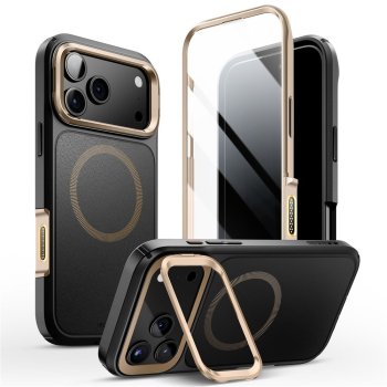 Supcase IBLSN Ares Flip Mag MagSafe dėklas iPhone 17 Pro Max, auksinis