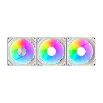 Darkflash Gauss G24 3IN1 kompiuterio ventiliatoriai, 3 vnt., balti