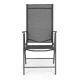MultiGarden Folding Garden Chairs with Adjustable Backrest, 2 pcs, Grey
