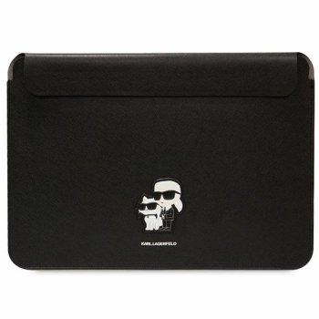 Karl Lagerfeld Saffiano Karl&Choupette 16" nešiojamojo kompiuterio dėklas, juodas