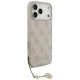 Guess dėklas iPhone 17 Pro Max iš 4G Charms Collection MagSafe, rožinis