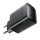 Sieninis įkroviklis Acefast A108 GaN 67W 2x USB-C 1x USB-A, juodas