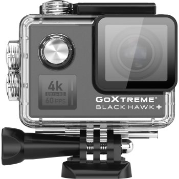 Veiksmo kamera Easypix GoXtreme Black Hawk+ 4K, juoda