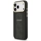 Guess 4G PU Stripe MagSafe dėklas, skirtas iPhone 17 Pro Max, juodas