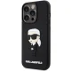 Karl Lagerfeld dėklas iPhone 14 Pro telefonui 3D Rubber Icon, juodas