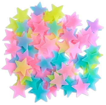 Stars fluorescenc 100 pcs mix