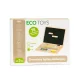 Ecotoys G068 medinis magnetinis kompiuteris-lenta su magnetukais, mėlynas