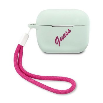 Guess AirPods Pro Case Silicone Vintage, Blue/Fuchsia