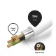 SBS USB-C – Lightning laidas su MFi sertifikatu, 1 m, baltas