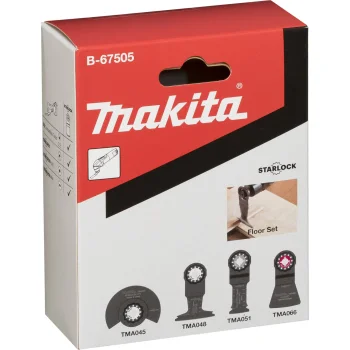 Makita B-67505 daugiafunkcio įrankio priedų rinkinys grindims, 4 dalių, Starlock