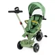 Triratukas-vežimėlis 2in1 Ecotoys su apsukama kėdute, žalias