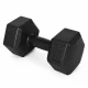 Šešiakampiai svarmenys MOVEPRO 2x3 kg, fitneso hantelių rinkinys, juodi