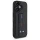 BMW dėklas iPhone 16 telefonui M Grip Stand Smooth and Carbon, juodas