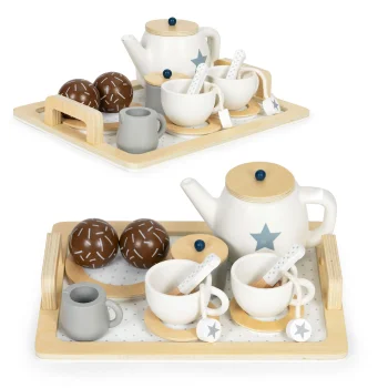 Medinis arbatos servizas vaikams Ecotoys (17 dalių)