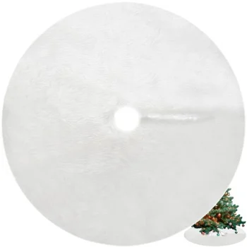Ruhhy kilimėlis po kalėdine eglute, 150 cm, baltas