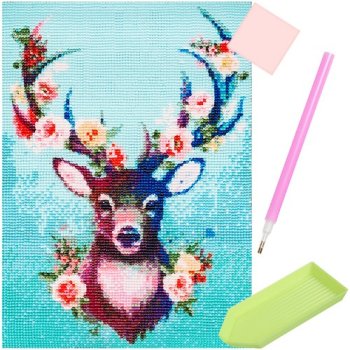 Malatec 5D Diamond Painting Kit, Deer, 30x40 cm