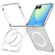 \"Spigen AirSkin Mag\" dėklas su MagSafe, skirtas Samsung Galaxy Z Flip 7, skaidrus