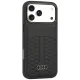 Audi Leather Case MagSafe dėklas telefonui iPhone 18 Pro Max / 17 Pro Max, juodas