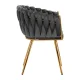 Velvet Salon Chair 4Rico QS-GW06G, Grey
