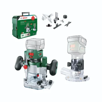 Akumuliatorinis frezeris Bosch AdvancedTrimRouter 18V-8 Combi Set, 18V