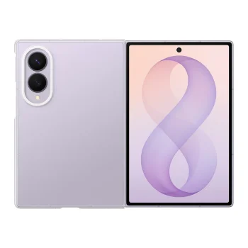 Dėklas Samsung Clear Case skirtas Samsung Galaxy Z Fold 8 su 2 plėvelėmis, skaidrus
