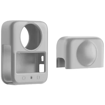 Silikoninis dėklas su lęšio apsauga PULUZ kamerai DJI Osmo 360, pilkas
