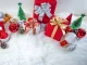 Christmas Tree Rug Mat, White Furry, Round, 90 cm