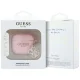 Ausinių dėklas Guess Apple AirPods 4 Silicone 4G Charm, rožinis