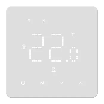 Tuya programuojamas Wi-Fi termostatas elektriniam šildymui, 16A, baltas