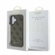 Guess 4G Classic dėklas, skirtas iPhone 16, rudas