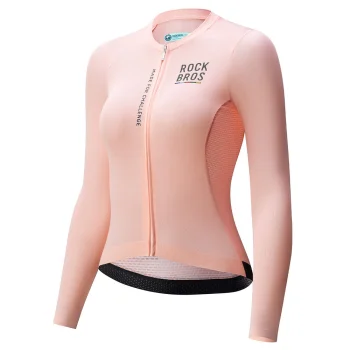 Rockbros ROAD TO SKY Women's Long Sleeve Cycling Jersey S - Pink