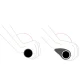 Dviračio vairo rankenėlės Rockbros BT1802GR 22 mm, pilkos