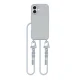 Dėklas iPhone 16 Tech-Protect MagNecklace MagSafe, pilkas