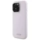 DKNY Liquid Silicone dėklas iPhone 16 Pro telefonui su MagSafe, rožinis