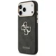 Guess 4G Big 4G Classic Logo dėklas, skirtas iPhone 17 Pro Max, juodas / auksinis