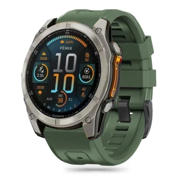 Tech-Protect silikoninis dirželis Garmin Fenix 5S / 6S / 7S / 8 (43mm), žalias