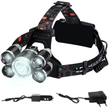 Galvos žibintuvėlis Trizand 5 x LED T6 CREE