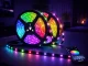 RGB LED juosta 3 m su „Bluetooth“ programėle ir pulteliu, juoda