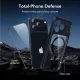 ESR Classic Hybrid dėklas MagSafe ir apsauginis stiklas iPhone 17 Pro, Clear Black