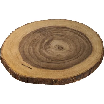 Zassenhaus 59083 apvali akacijos medienos serviravimo lėkštė, 45 cm