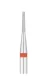Deimantinis nagų frezos antgalis Exo Pro, kūgis, 1,2 mm, smulkus (raudonas)