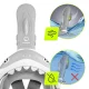 4Fizjo Tsunami Shark Kids Full Face Snorkeling Mask, Grey