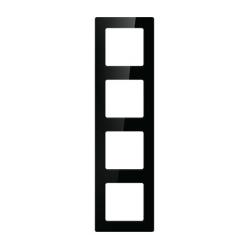 Avatto Quadruple Switch Frame N-TS10-Frame-B4, Black